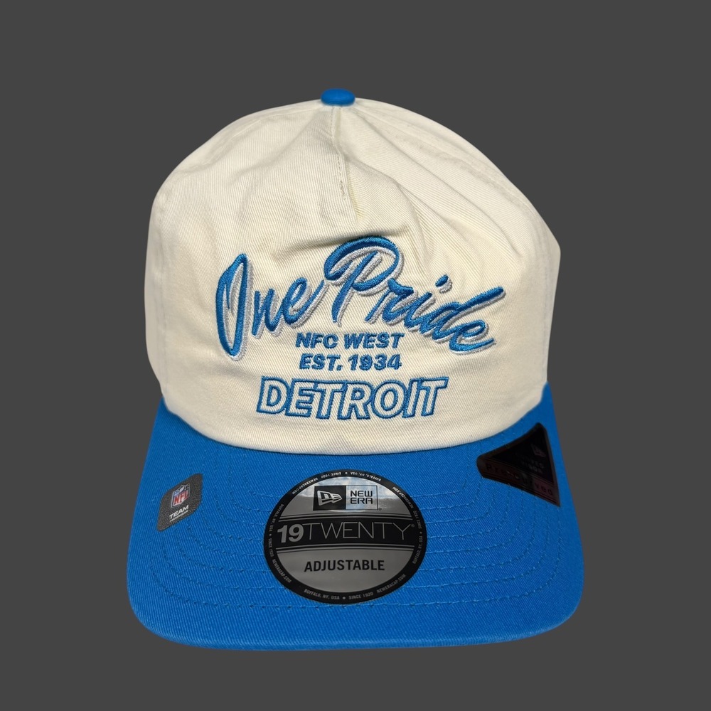 New Era Detroit Lions Hat One Pride 19TWENTY Error says NFC West Adjustable Snap